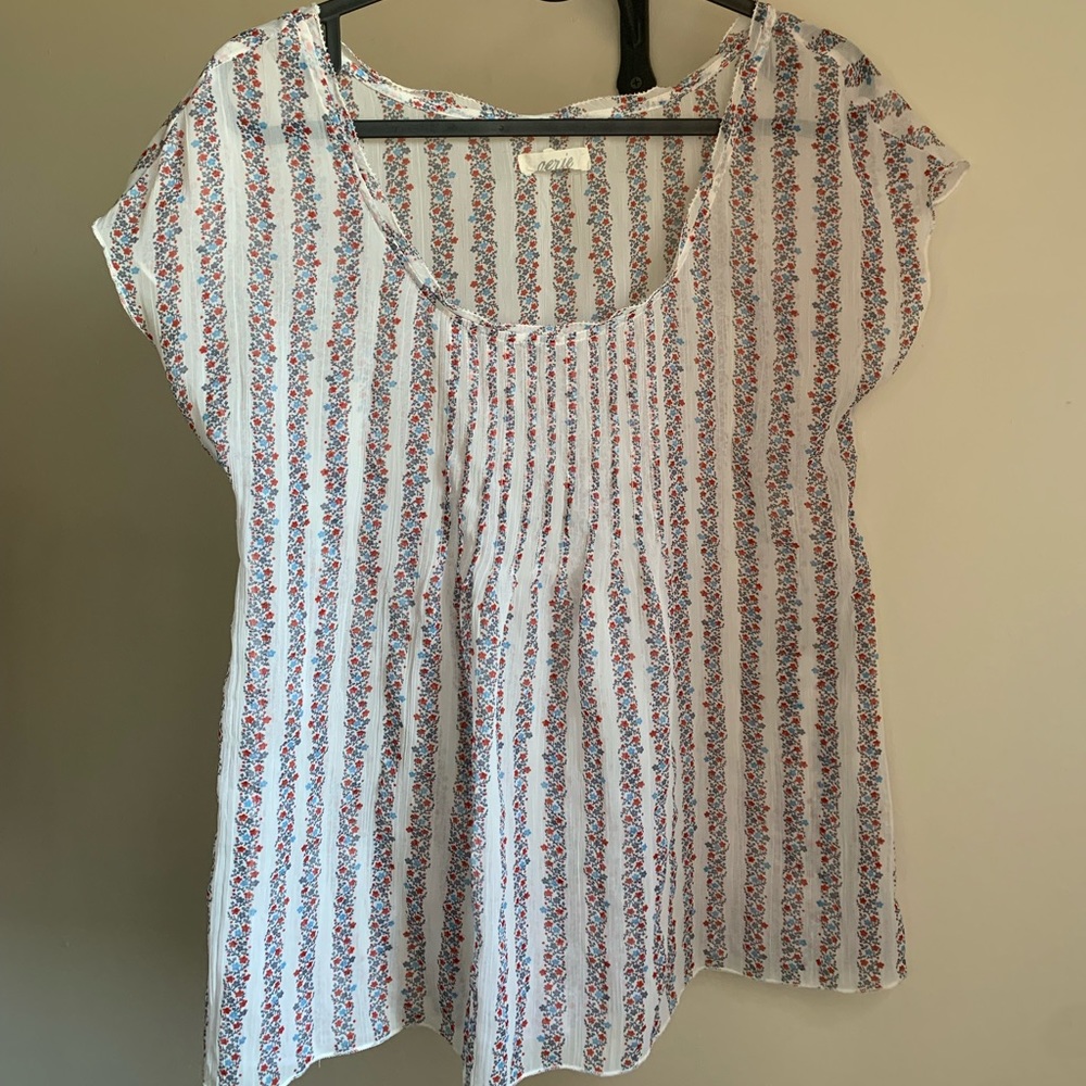Aerie Fairy Floral Gauze Top